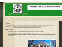 Tablet Screenshot of campbellcountyvahistoricalsociety.org